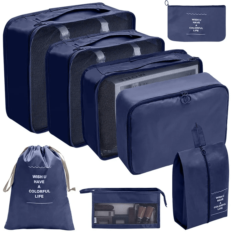 ensemble de 8 pièces organisateur sacs - Cachou
