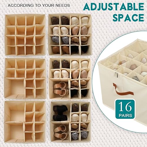 Boite Rangement Chaussure Convient pour 16 Paires