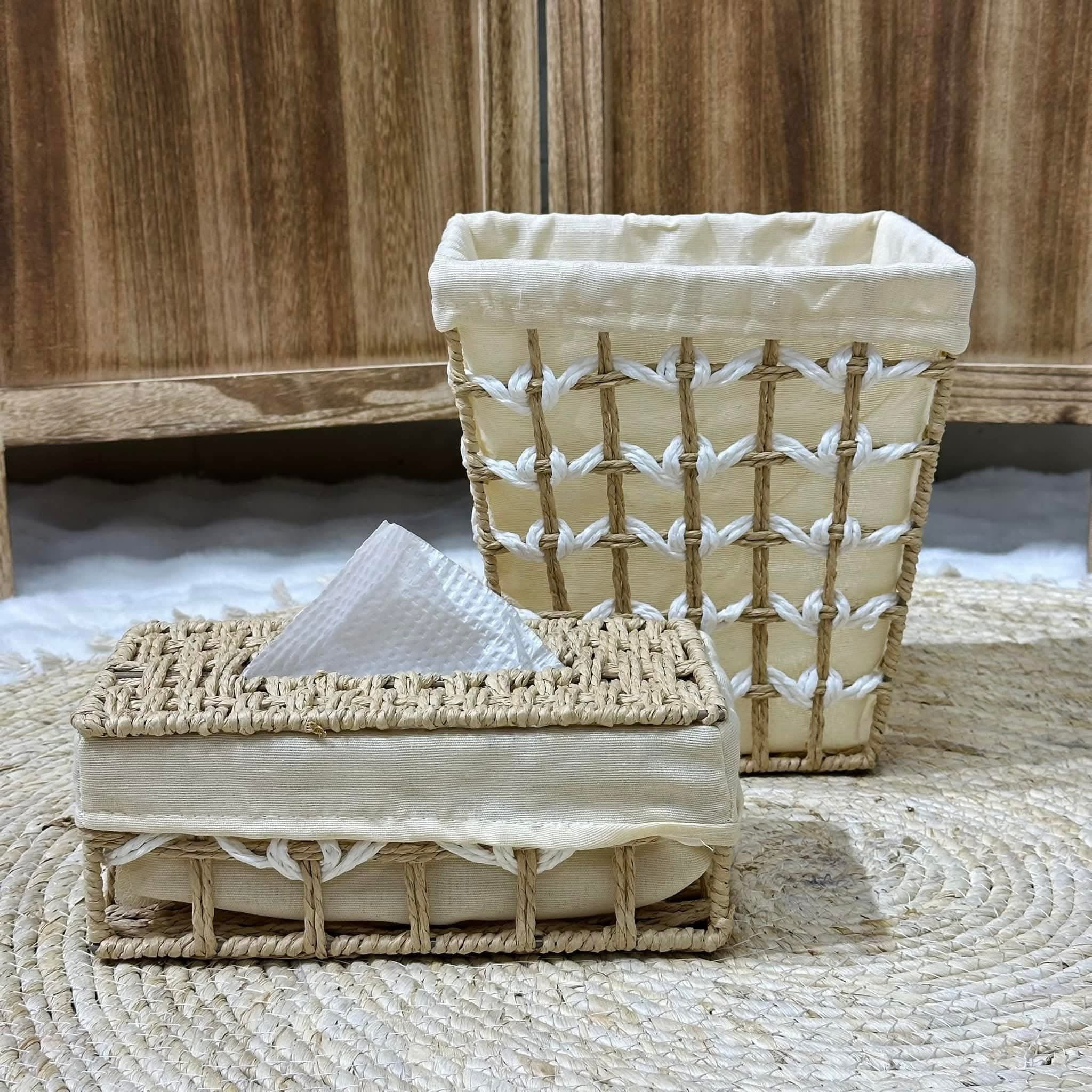 Panier de rangement + Boîte à serviettes