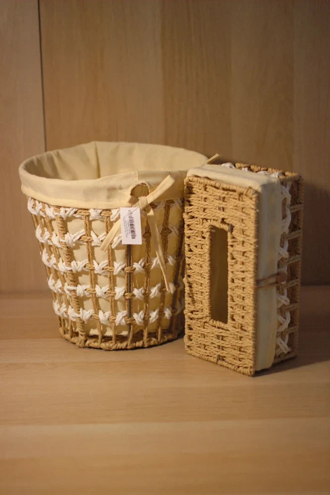 Panier de rangement + Boîte à serviettes