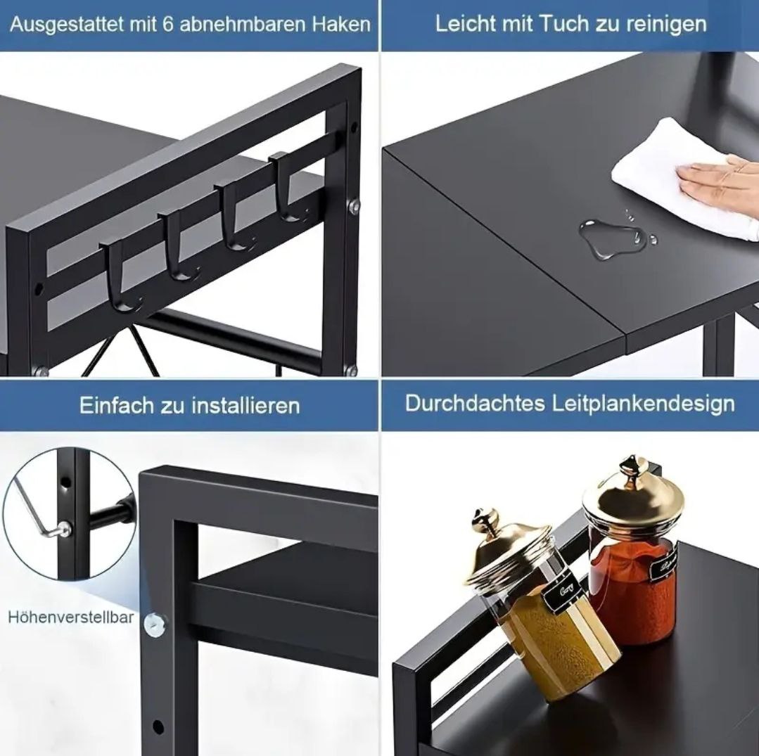 Étagère Organisatrice Réglable pour Four / Micro-ondes – Optimisez Votre Cuisine